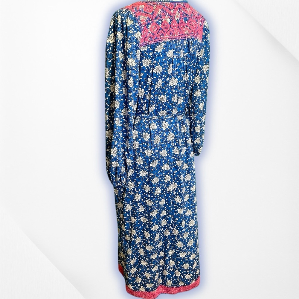 J. Crew ‘Belted Tunic Dress’ in “Night Sky Block Print” for Women Size Medium - Picture 10 of 16